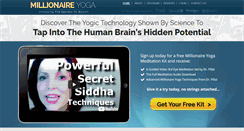 Desktop Screenshot of millionaireyoga.com